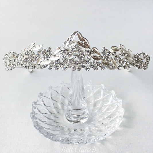 ウェディングティアラ キュービックジルコニア (BC-T7)｜ブライダルアクセサリー【結婚式　アクセサリー　ティアラ　ヘッドドレス　ヘアアクセサリー】