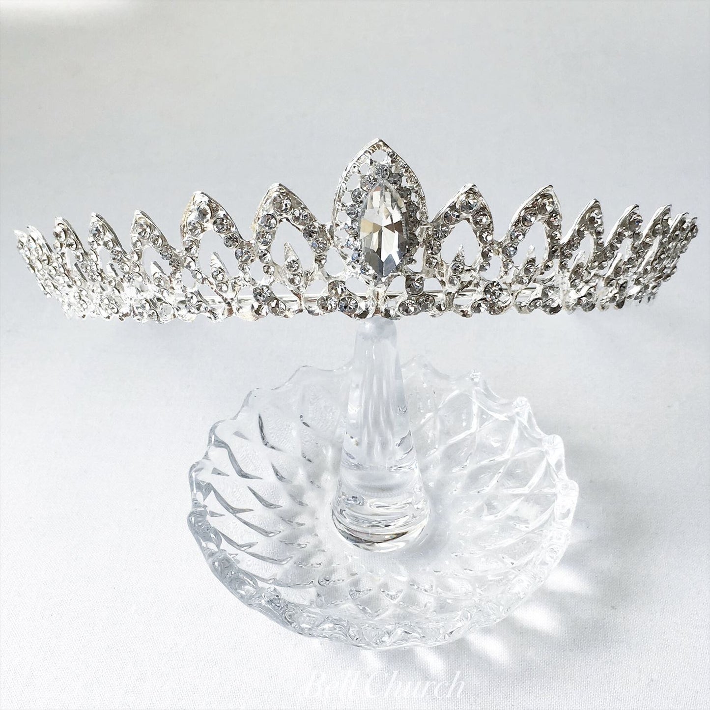 ウェディングティアラ クリスタル キュービックジルコニア  (BC-T8)｜ブライダルアクセサリー【結婚式　アクセサリー　ティアラ　ヘッドドレス　ヘアアクセサリー】