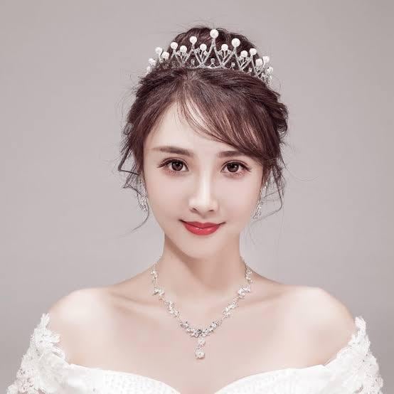 ウェディングティアラ パール キュービックジルコニア クラウン (BC-T9)｜ブライダルアクセサリー【結婚式　アクセサリー　ティアラ　ヘッドドレス　ヘアアクセサリー】