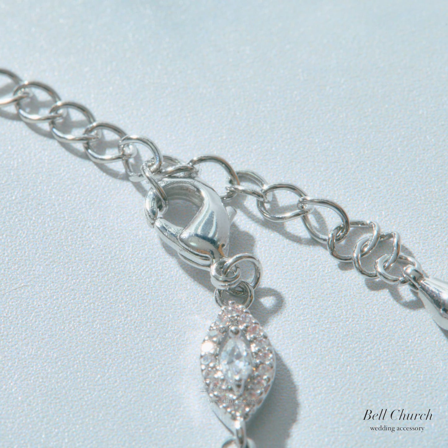 ウェディングブレスレット キュービックジルコニア クリスタル (BC-W1)【結婚式　アクセサリー　ブレスレット】