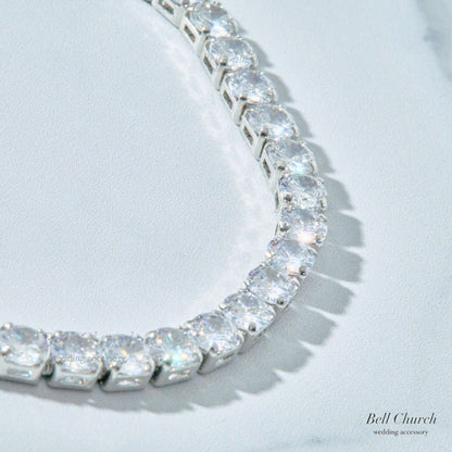 ウェディングブレスレット キュービックジルコニア (BC-W2)【結婚式　アクセサリー　ブレスレット】