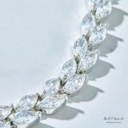 ウェディングブレスレット クリスタル (BC-W3)【結婚式　アクセサリー　ブレスレット】