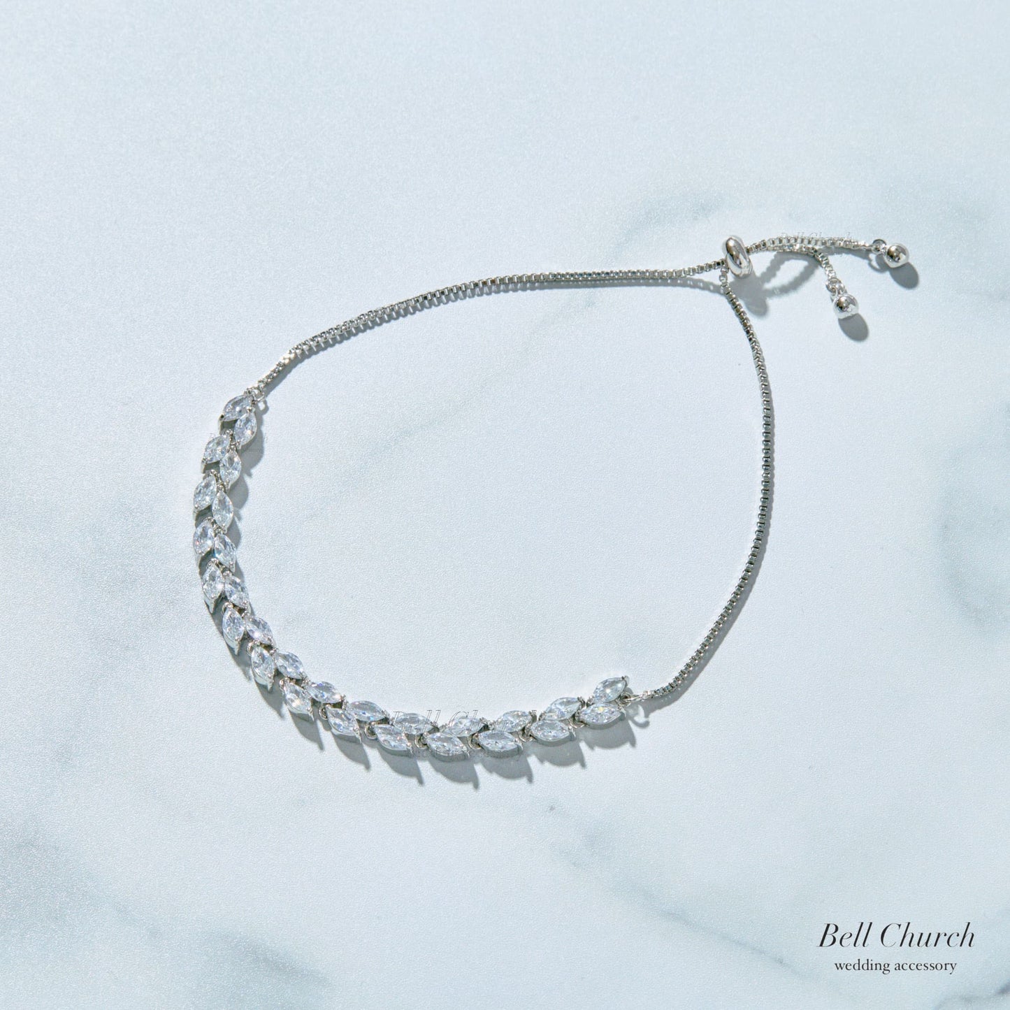 ウェディングブレスレット クリスタル (BC-W3)【結婚式　アクセサリー　ブレスレット】