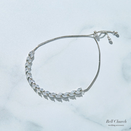 ウェディングブレスレット クリスタル (BC-W3)【結婚式　アクセサリー　ブレスレット】