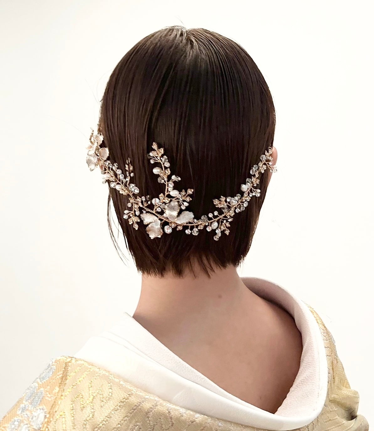 【レンタルヘッドセット】小枝ビジュー【結婚式　ヘアアクセサリー　レンタル】