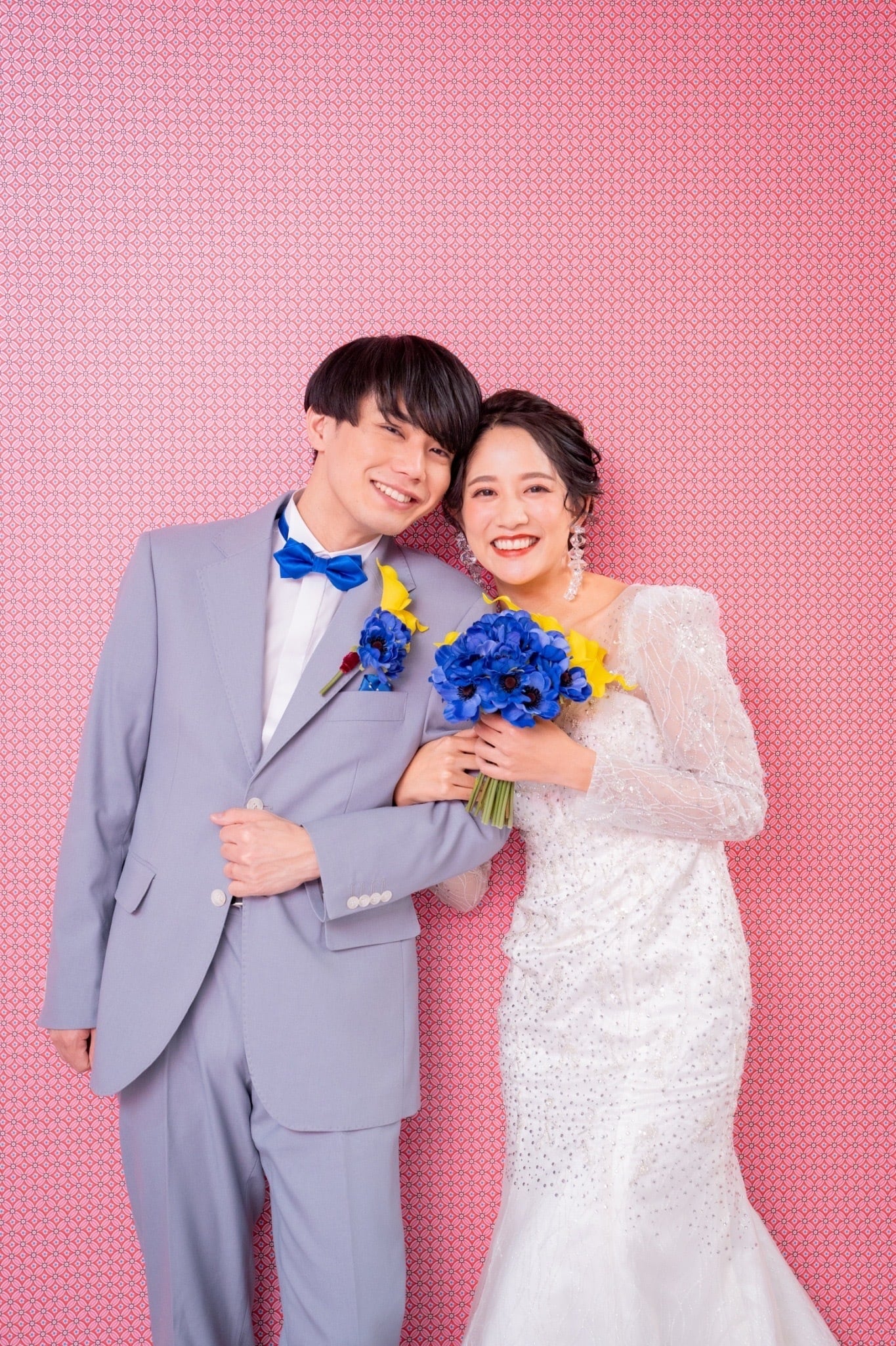 【レンタルブーケ】カラーアネモネ クラッチブーケ 【花嫁 ウェディングブーケ レンタル ウェディングフォト】