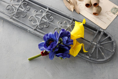 【レンタルブーケ】カラーアネモネ クラッチブーケ 【花嫁 ウェディングブーケ レンタル ウェディングフォト】