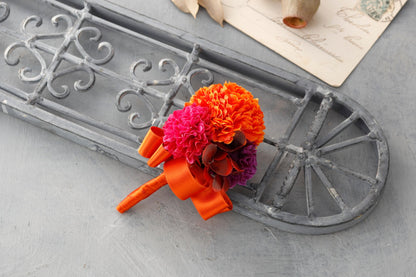 【レンタルブーケ】スカビオサ クラッチブーケ【花嫁 ウェディングブーケ レンタル ウェディングフォト】