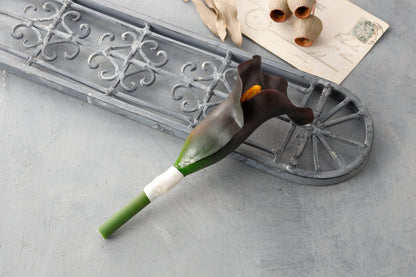 【レンタルブーケ】チューリップワインレッド クラッチブーケ 【花嫁 ウェディングブーケ レンタル ウェディングフォト】