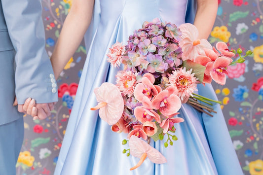 【レンタルブーケ】ガーベラ クラッチブーケ 【花嫁 ウェディングブーケ レンタル ウェディングフォト】