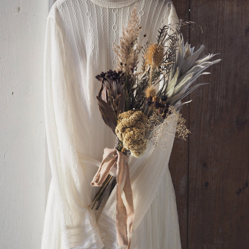 【ドライフラワー】ドライフラワーのブーケ(ワイルドフラワー) 【結婚式 フラワー ドライフラワー ブーケ ブートニア】