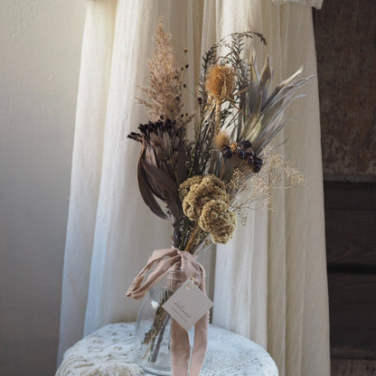 【ドライフラワー】ドライフラワーのブーケ(ワイルドフラワー) 【結婚式 フラワー ドライフラワー ブーケ ブートニア】