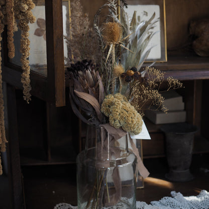 【ドライフラワー】ドライフラワーのブーケ(ワイルドフラワー) 【結婚式 フラワー ドライフラワー ブーケ ブートニア】