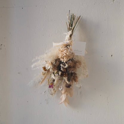 【ドライフラワー】ドライフラワーのブーケ(ナチュラル) 【結婚式 フラワー ドライフラワー ブーケ ブートニア】