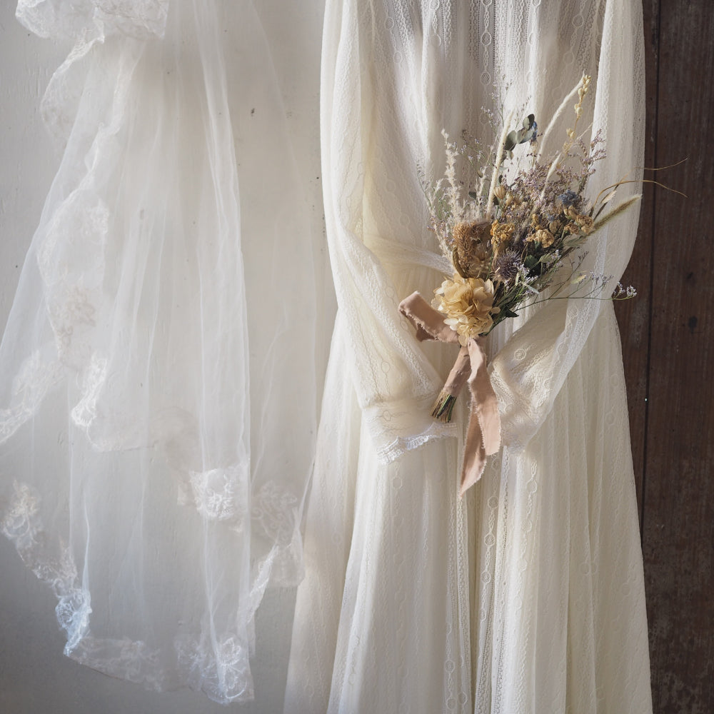 【ドライフラワー】ドライフラワーのブーケ(ナチュラル) 【結婚式 フラワー ドライフラワー ブーケ ブートニア】