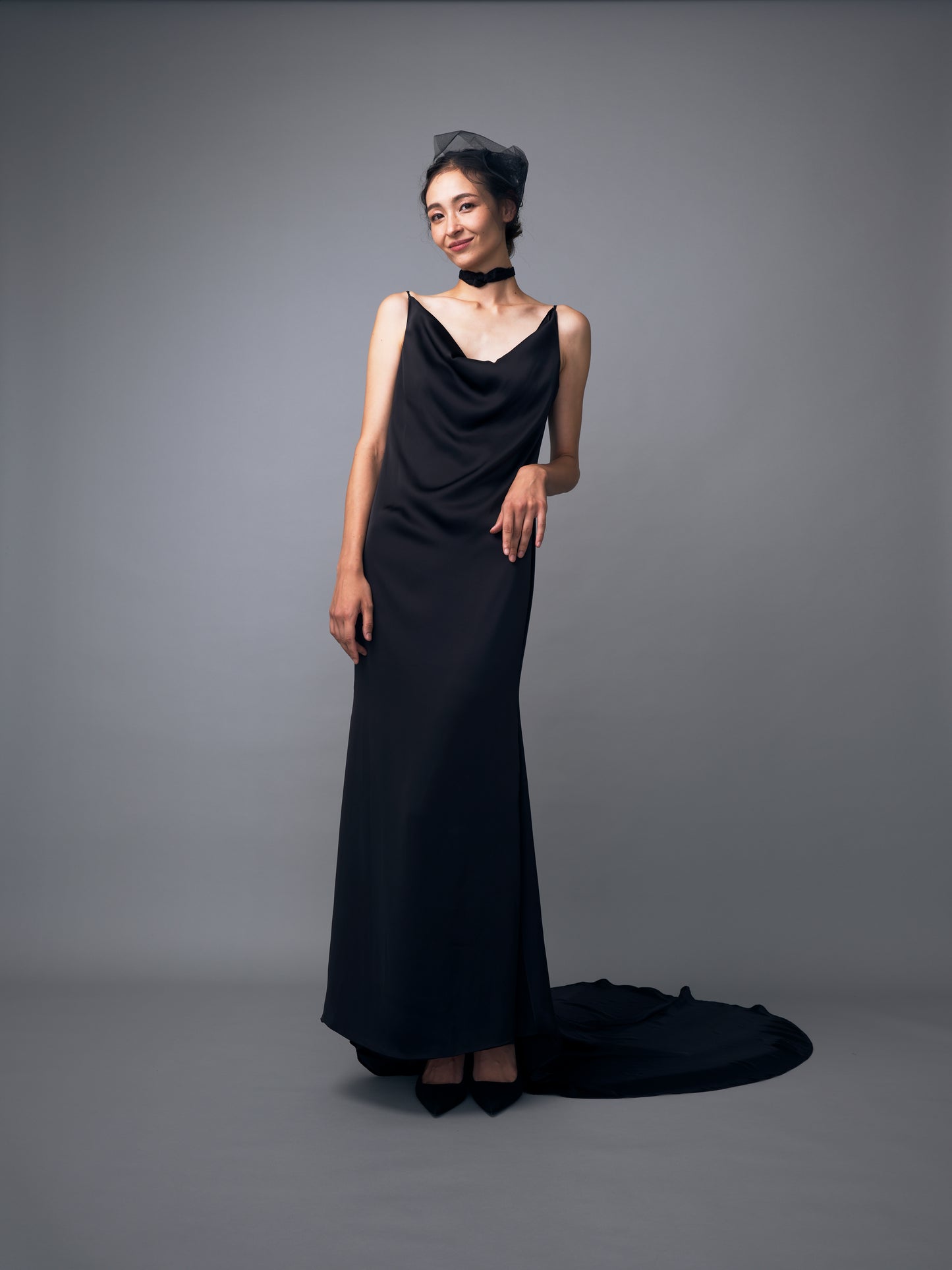 スリップドレスブラック【ウェディングドレス レンタル】