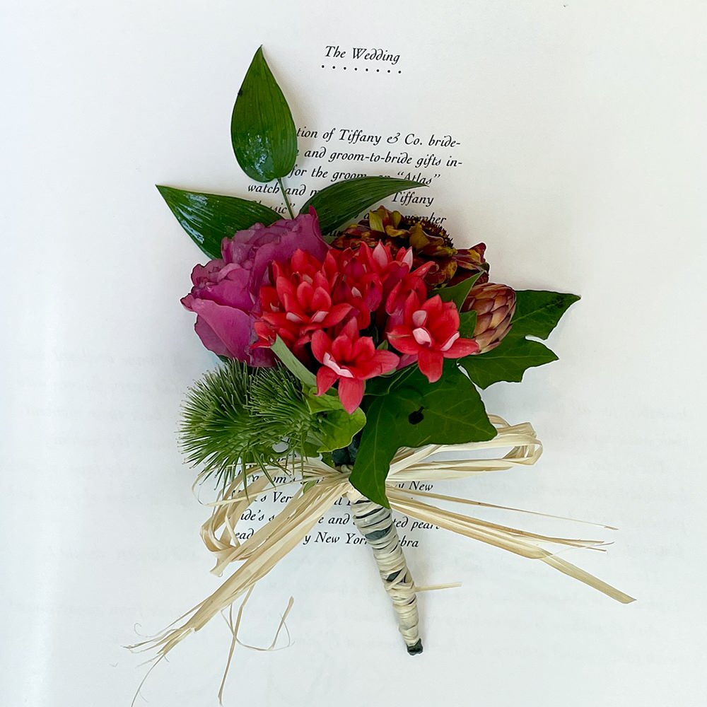 【生花】幸せを編み込んだ草花たちのワルツ(クラッチブーケ) 【結婚式 フラワー 生花 ブーケ ブートニア】