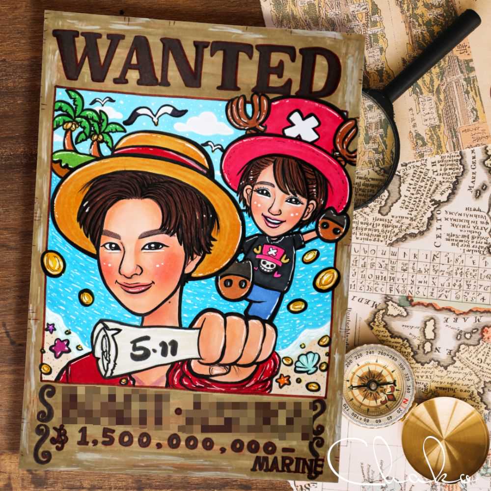 似顔絵ウェルカムボードLサイズ 【結婚式 ウェルカムボード オーダーメイド】