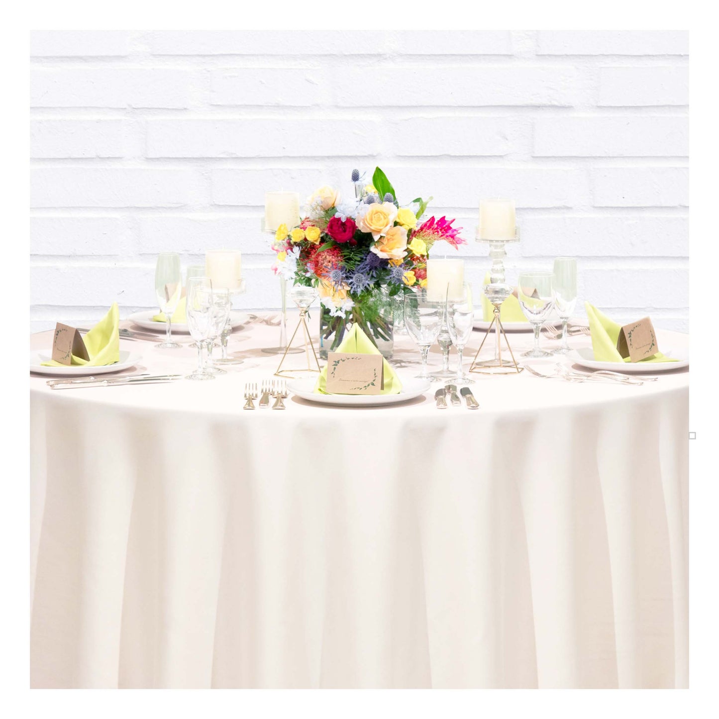 テーブルクロス&ナフキン2点セット 【結婚式 挙式 披露宴 演出グッズ レンタル】