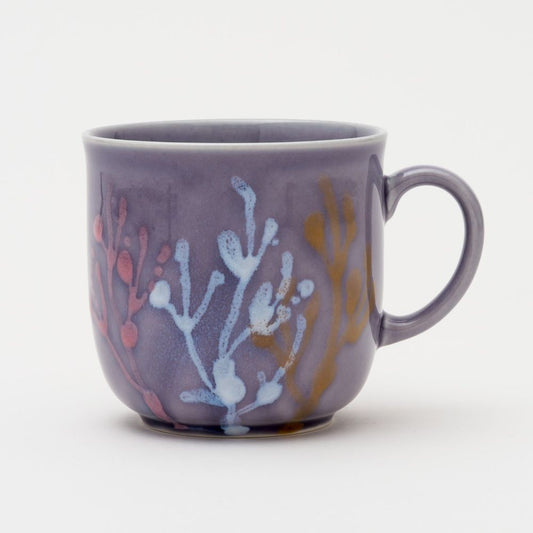 沖縄の海と縁起の良い珊瑚カップペア/紅掛空色【結婚式 引き出物・ギフト】
