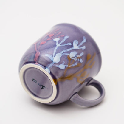 沖縄の海と縁起の良い珊瑚カップペア/紅掛空色【結婚式 引き出物・ギフト】