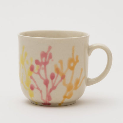 沖縄の海と縁起の良い珊瑚カップペア/純白【結婚式 引き出物・ギフト】