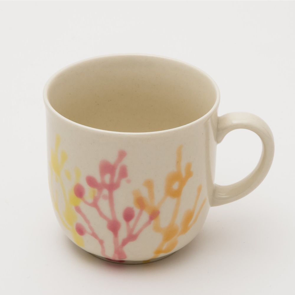 沖縄の海と縁起の良い珊瑚カップペア/純白【結婚式 引き出物・ギフト】