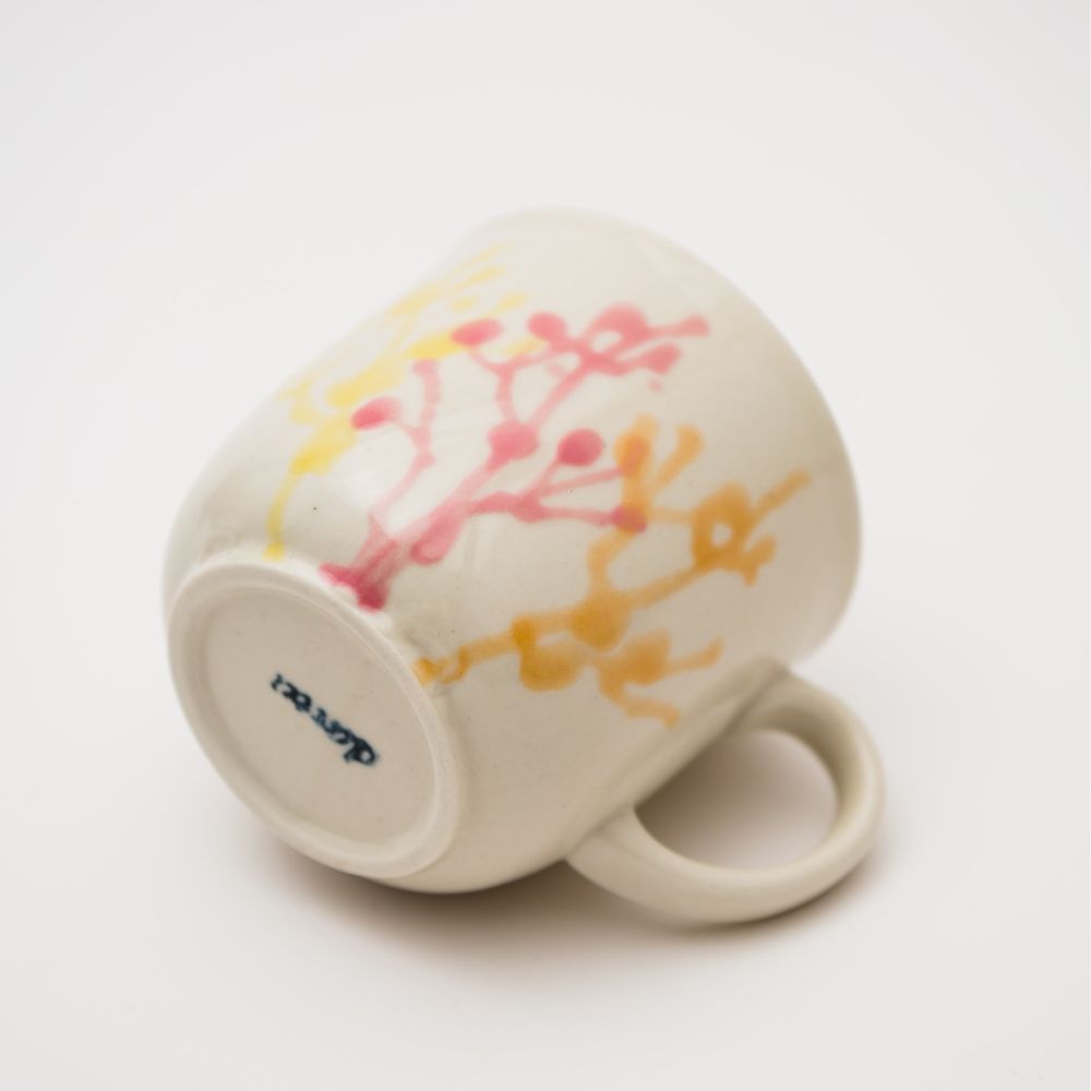 沖縄の海と縁起の良い珊瑚カップペア/純白【結婚式 引き出物・ギフト】