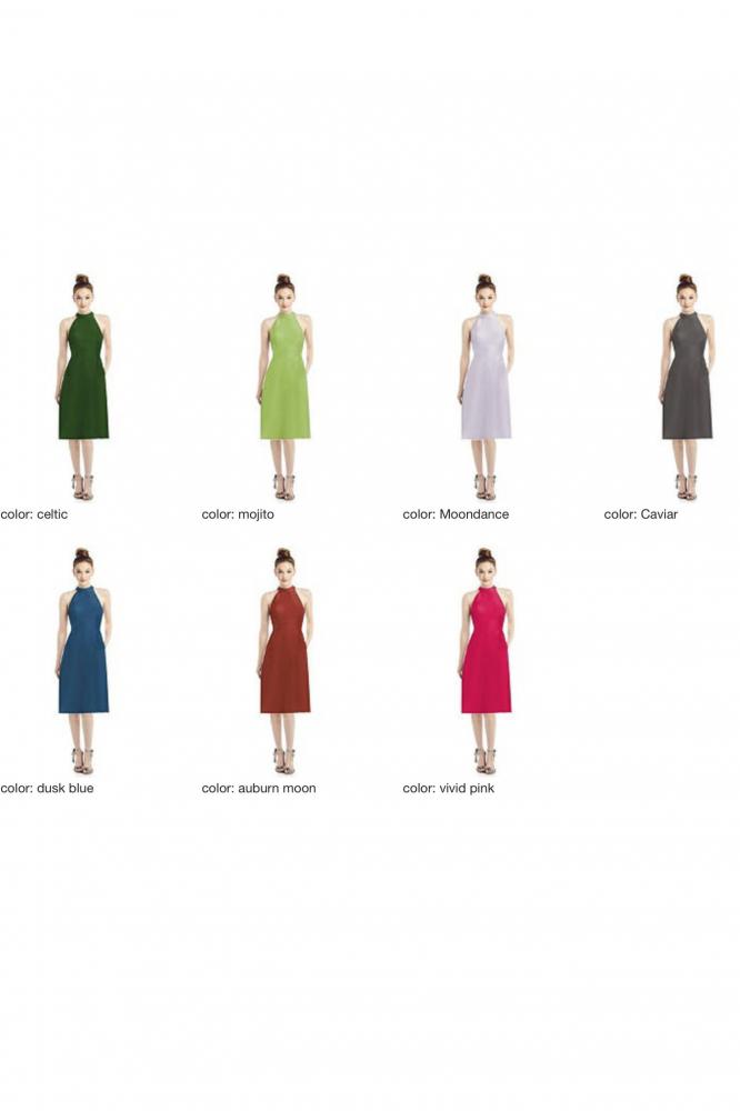 D773 サテンツイル ミディ丈 ブライズメイドドレス 39色 【結婚式 ブライズメイド アッシャー オーダーメイド】