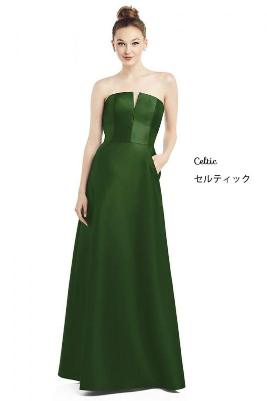 D774 サテンツイル ブライズメイド ロングドレス 39色 【結婚式 ブライズメイド アッシャー】
