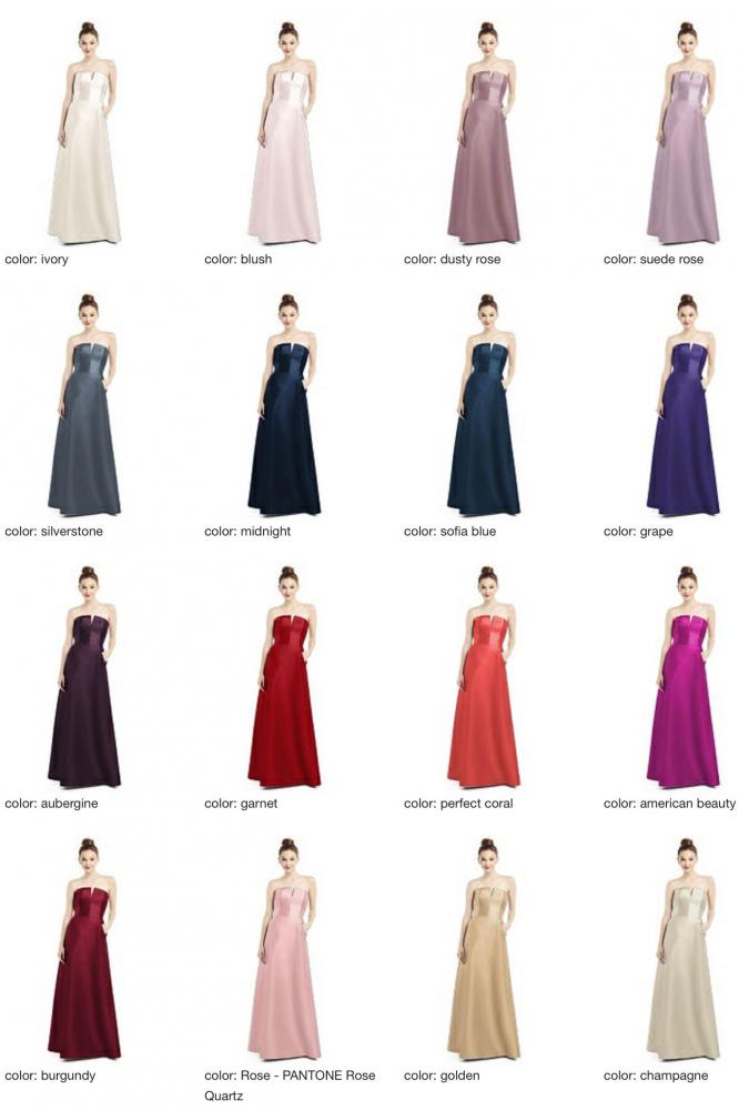 D774 サテンツイル ブライズメイド ロングドレス 39色 【結婚式 ブライズメイド アッシャー】