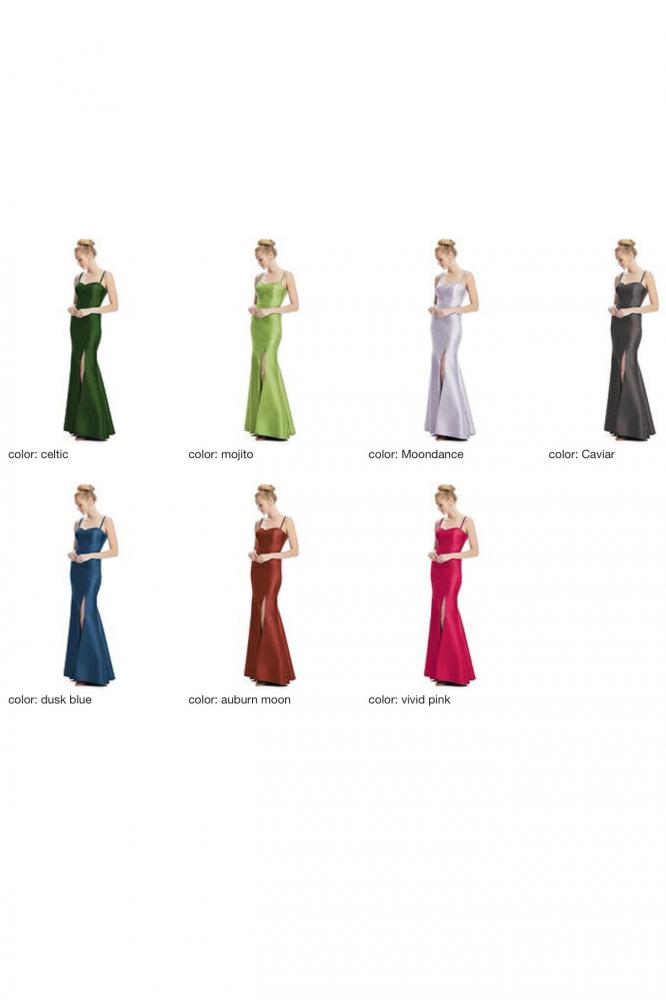 D787 サテンツイル ブライズメイド ロングドレス 39色 【結婚式 ブライズメイド アッシャー オーダーメイド】