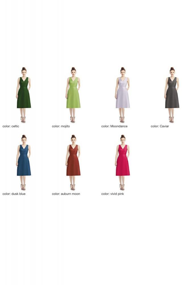 D789 サテンツイル ミディ丈 ブライズメイドドレス 39色 【結婚式 ブライズメイド アッシャー オーダーメイド】