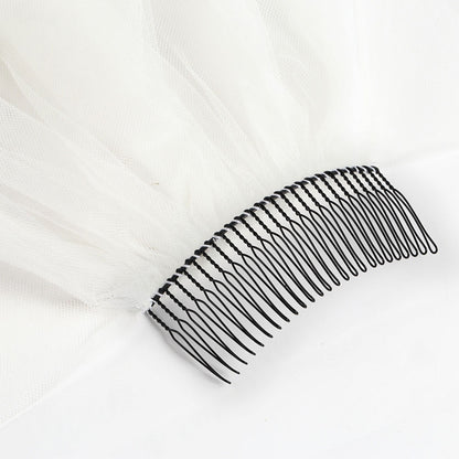 【SALE】ブライダルアクセサリー【ウエディングベール 】V3276-1(Sサイズ0.6+1Ｍ)IV