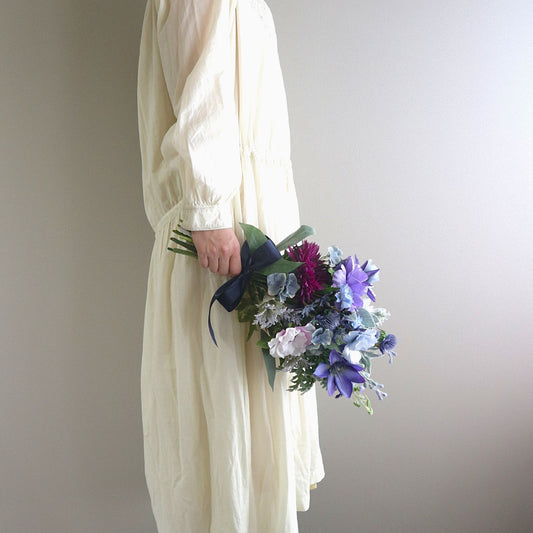 アネモネとクレマチスのブルーブーケ＆ブートニアset