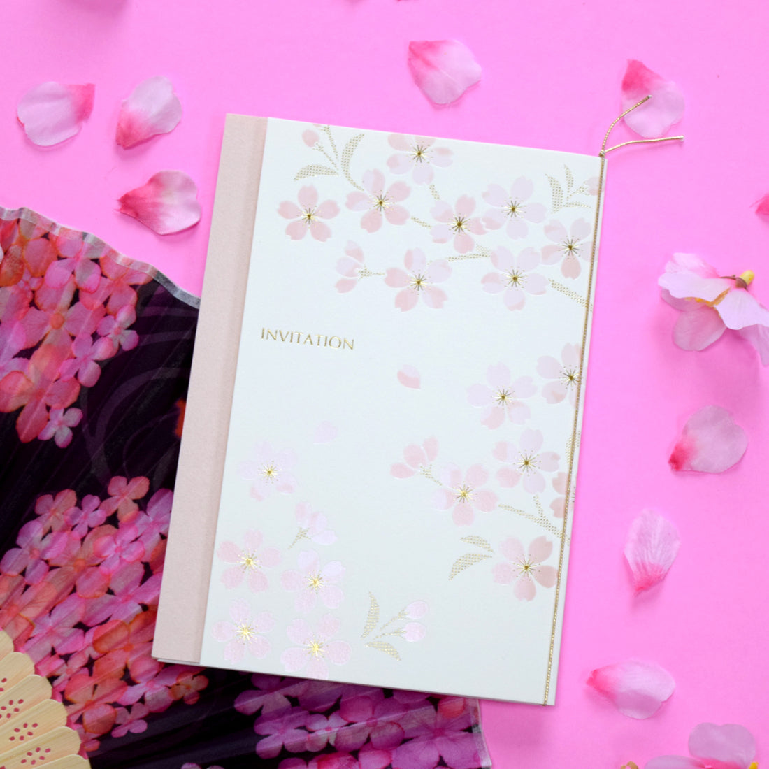 【結婚式 招待状セット】花笑み(印刷込み)【結婚式 ペーパー 招待状】