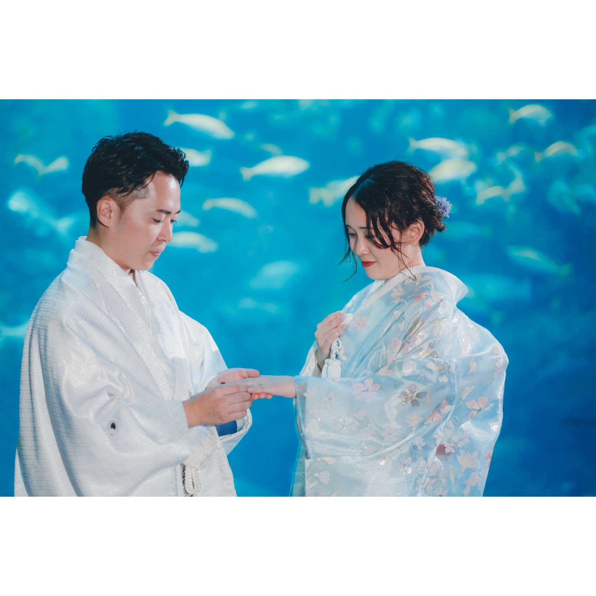 gladhand フォト写真4枚セット週末限定値下げ 新江ノ島水族館フォトウェディング【結婚式 写真 フォトウェディング