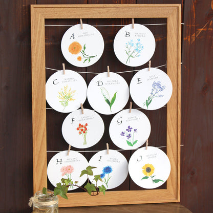 【エスコートカード】ブリューテ (丸型)【結婚式 ペーパー 席札】