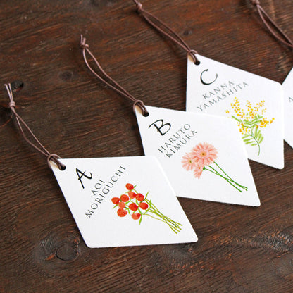 【エスコートカード】ブリューテ (タグ型)【結婚式 ペーパー 席札】