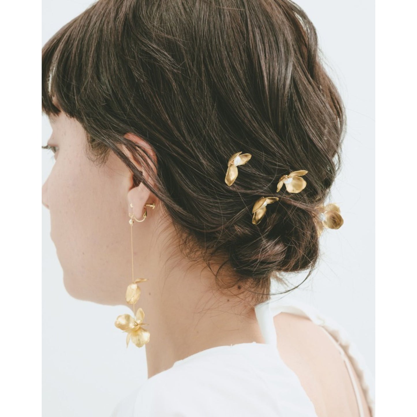 flower pin 5本set 【結婚式　ヘアアクセサリー】