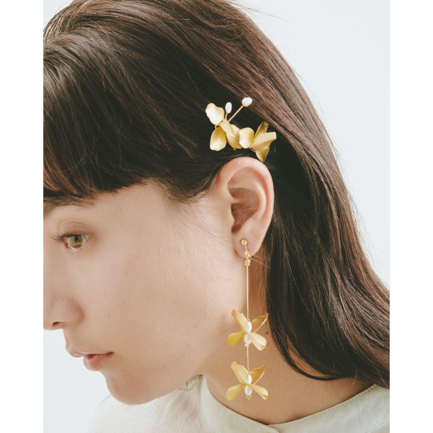 matt gold pin 5本set 【結婚式　ヘアアクセサリー】