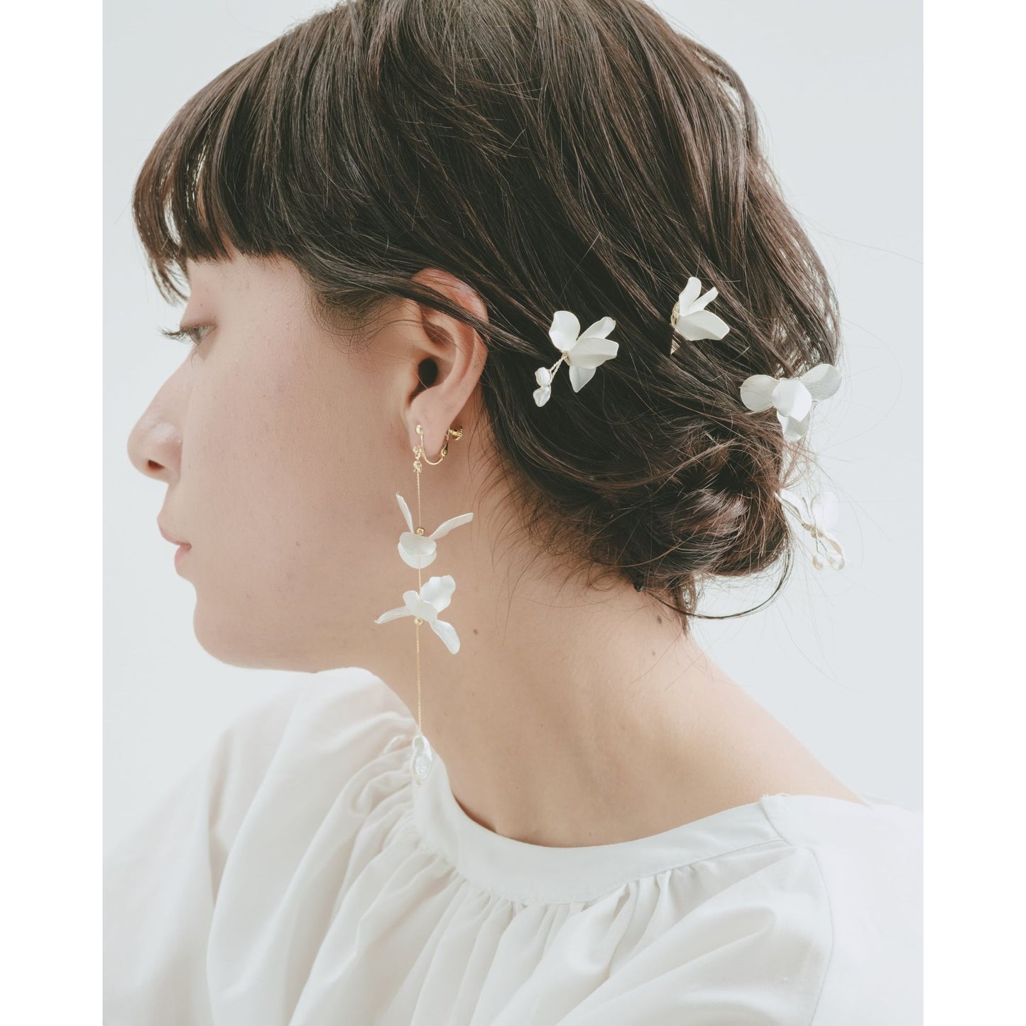 matt silver pin 5本set 【結婚式　ヘアアクセサリー】