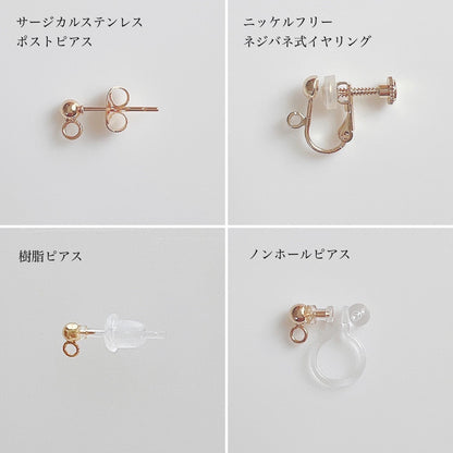 pearl asymmetry【結婚式　ピアス　イヤリング】