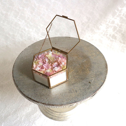 あじさいのボックスリングピロー