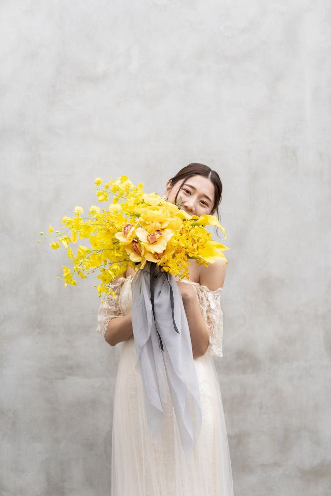 【造花】-Illuminating Ultimate Gray- イルミネイティング アルティメット グレー 【結婚式 フラワー 造花 ブーケ ブートニア】