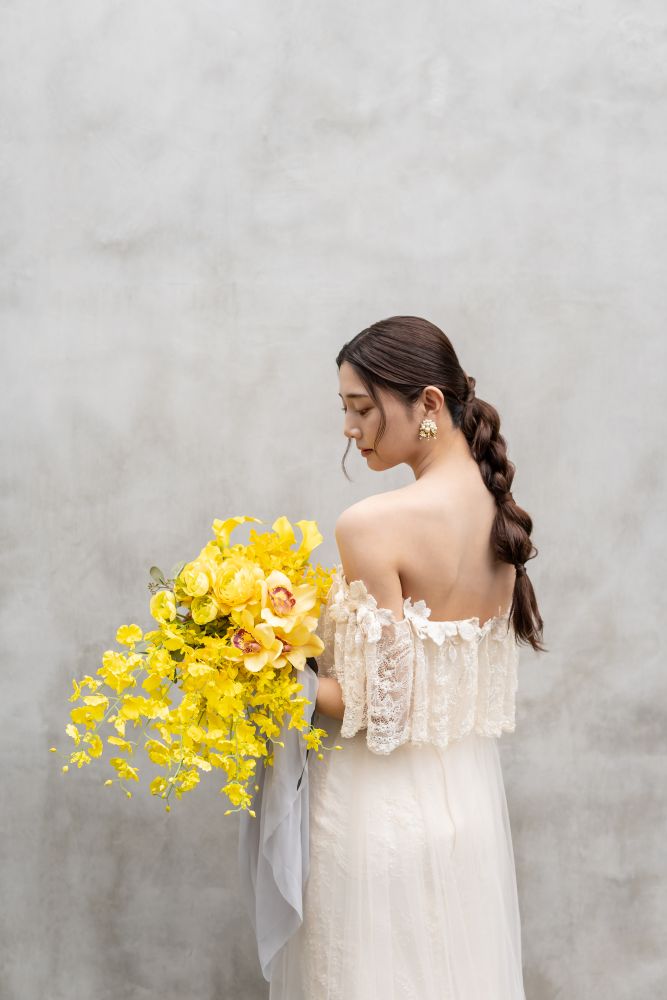 【造花】-Illuminating Ultimate Gray- イルミネイティング アルティメット グレー 【結婚式 フラワー 造花 ブーケ ブートニア】