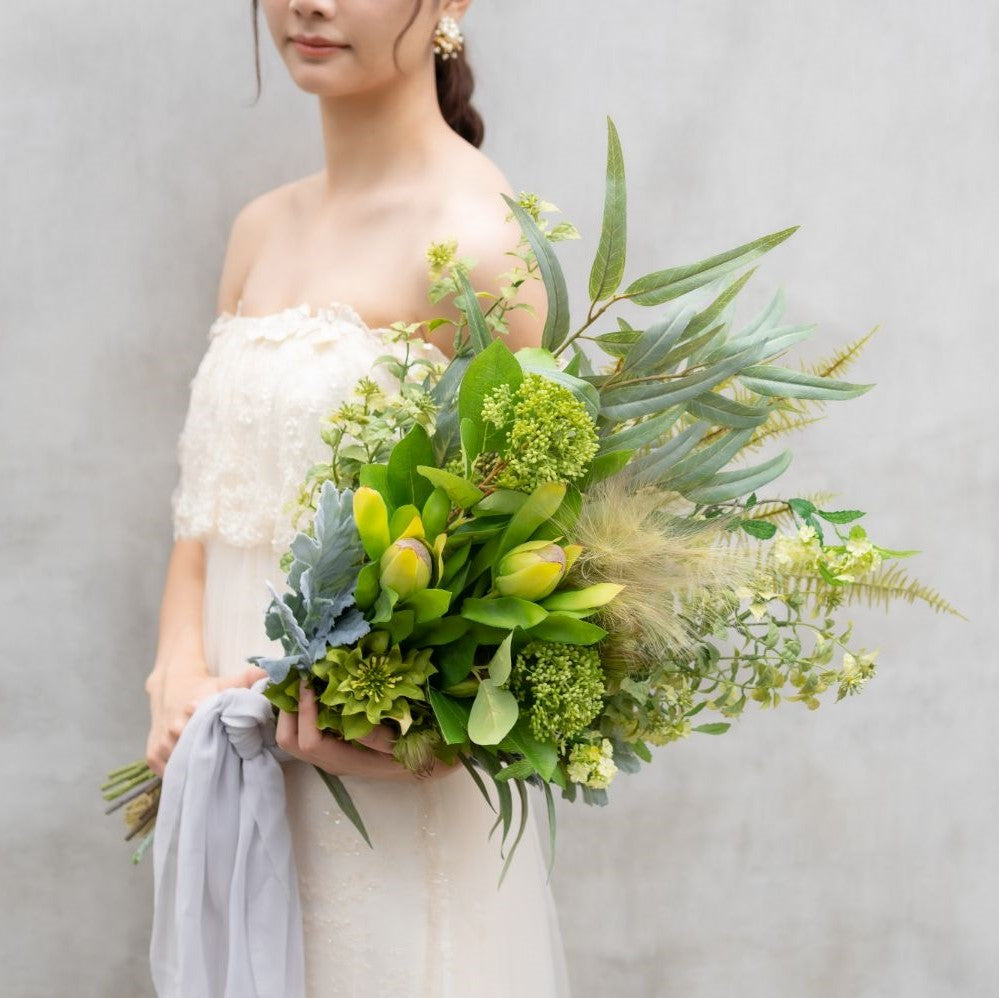 【造花】-Urban Green-  アーバングリーン　【結婚式　フラワー　造花　ブーケ　ブートニア】