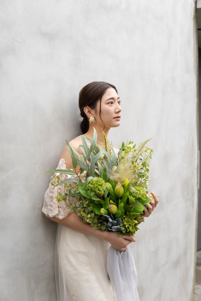 【造花】-Urban Green- アーバングリーン 【結婚式 フラワー 造花 ブーケ ブートニア】