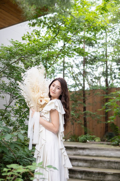 【造花】-Vintage White- ビンテージホワイト ドライフラワー 【結婚式 フラワー 造花 ブーケ ブートニア】