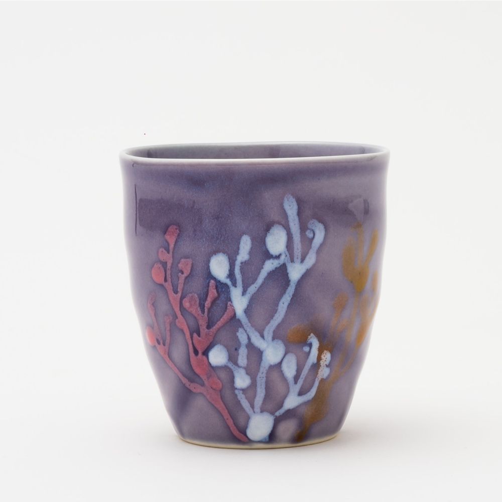 沖縄の海と縁起の良い珊瑚タンブラーペア/紅掛空色【結婚式 引き出物・ギフト】